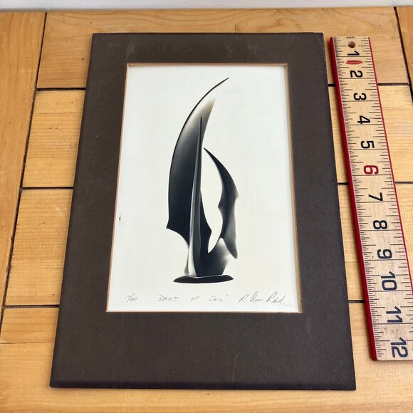 Spirit of the Sail Art Print Signed by Artist Robert Dow Reid 17/100 *Damaged - Picture 7 of 8